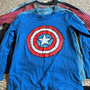 Lot of 8 Boys Long sleeves and sweatshirt size 6